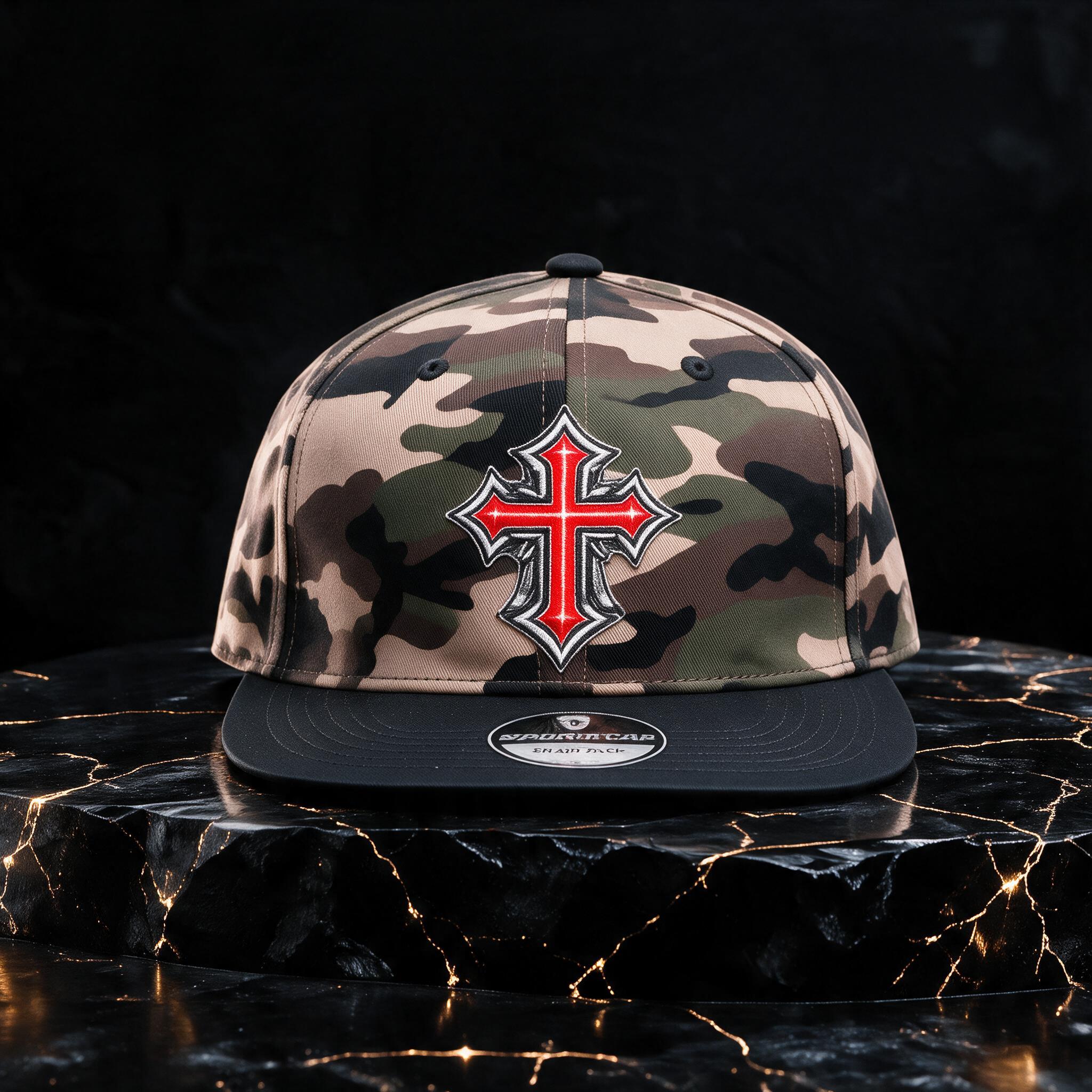 Soldier for Christ  - Camo Hat Black Bill